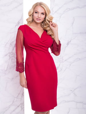 Платье красное «Евгения» | 6282212