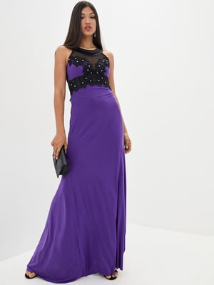 Платье фиолетово-черное«Кассандра» (без шлейфа) | 6282232
