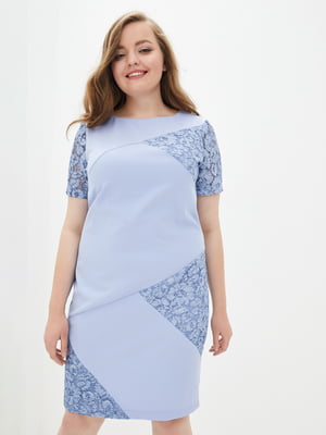 Сукня-футляр блакитна "Нала" | 6282292