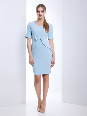 Сукня-футляр блакитна "Регіна" | 6282315
