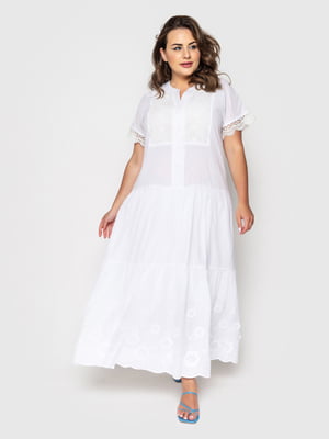 Сукня А-силуету біла "Вікі" | 6282642
