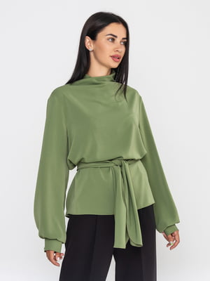 Блуза оливковая «Кашарель» | 6282670