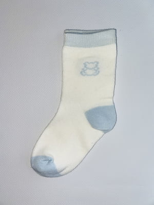 Шкарпетки біло-блакитні | 6285830