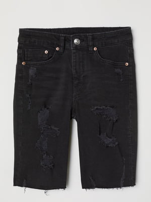 Шорты черные джинсовые | 6285884