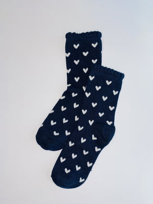 Шкарпетки темно-сині з малюнком | 6285903