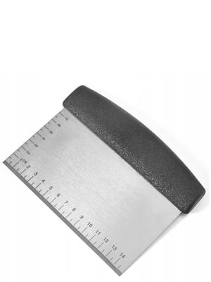 Шкребок металевий для разрізання тіста 15х12 см з пластиковою ручкою 7814 | 6286206