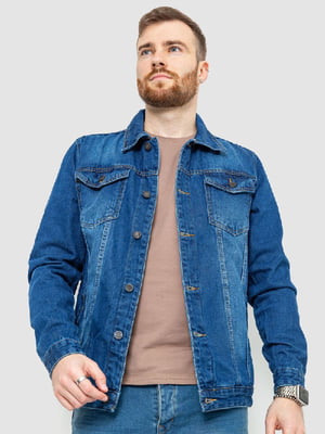 Куртка джинсова темно-синя | 6286432