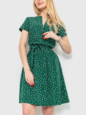 Платье А-силуэта зеленое | 6286461