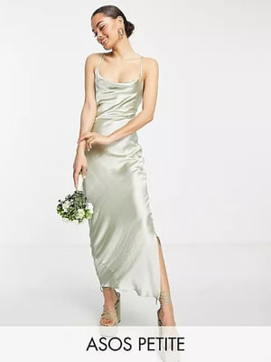 Сукня у білизняному стилі оливкового кольору | 6286972