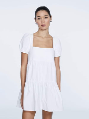 Платье А-силуэта белое | 6287462