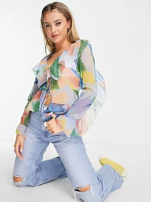 Блуза абстрактной расцветки | 6287684