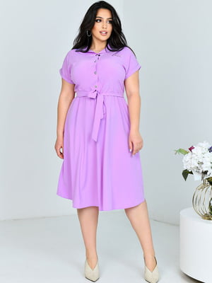 Сукня А-силуету фіолетова | 6285255