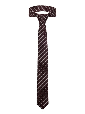 Краватка бордова в смужку «Корпорація» | 6288121