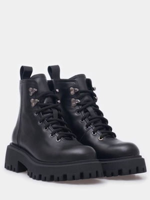 Ботинки кожаные черные | 6290809