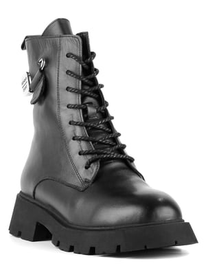Ботинки кожаные черные | 6291333