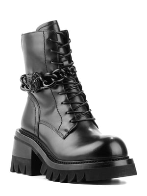 Ботинки кожаные черные | 6291337