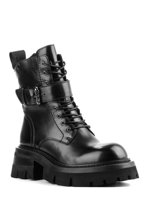 Ботинки кожаные черные | 6291338