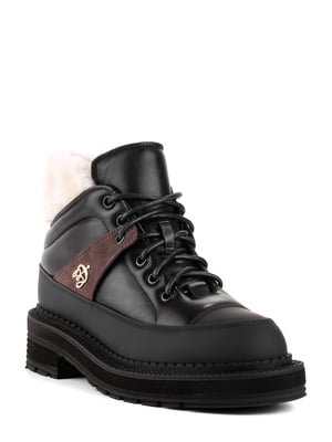 Ботинки кожаные черные | 6291361