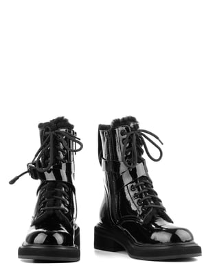 Ботинки лаковые черные | 6291449