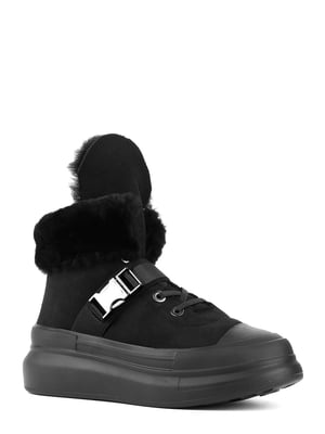 Ботинки замшевые черные | 6291515