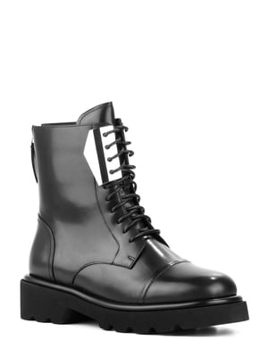 Ботинки кожаные черные | 6291516