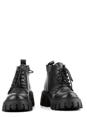 Ботинки кожаные черные | 6291585