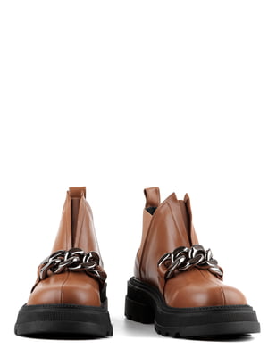 Ботинки кожаные коричневые | 6291600