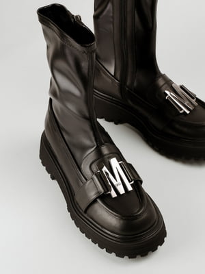 Ботинки кожаные черные | 6292076