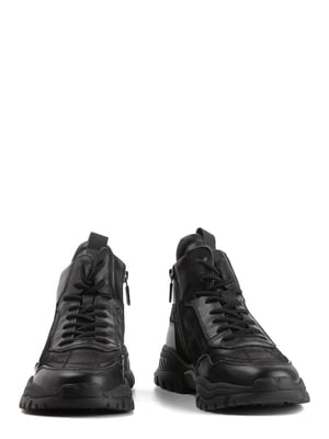 Ботинки из нубука черные | 6292087