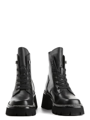 Ботинки кожаные черные | 6292093