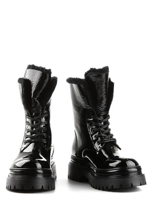 Ботинки лаковые черные | 6292129
