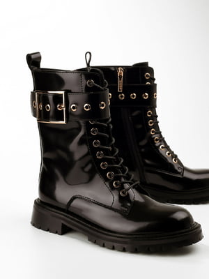 Ботинки кожаные черные | 6292131