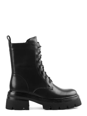 Ботинки черные кожаные | 6292187