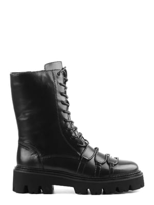 Ботинки черные кожаные | 6292197