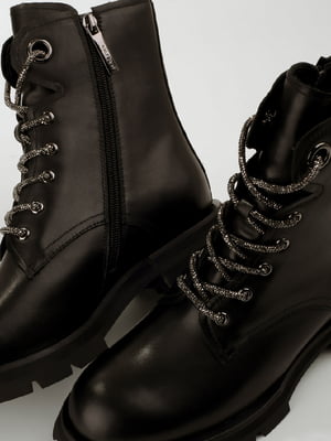 Ботинки черные кожаные | 6292199