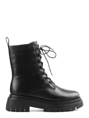 Ботинки черные кожаные | 6292200