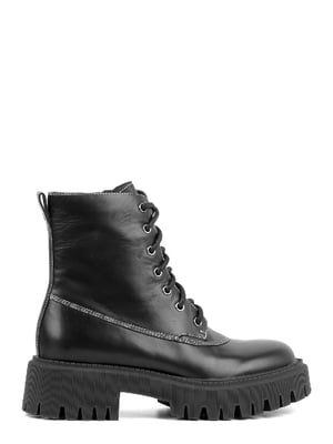 Ботинки черные кожаные | 6292681