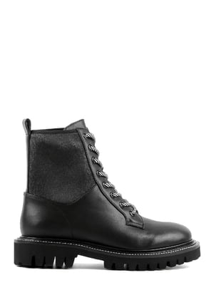 Ботинки черные кожаные | 6292697
