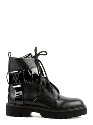 Ботинки черные кожаные | 6292714