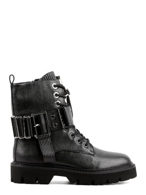 Ботинки черные кожаные | 6292715