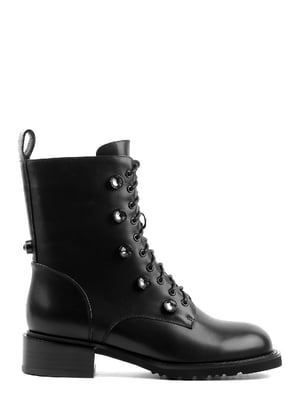 Ботинки черные кожаные | 6292733