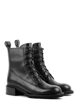 Ботинки черные кожаные | 6292735