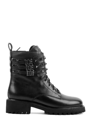 Ботинки черные кожаные | 6292739