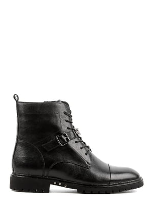 Ботинки черные кожаные | 6292793