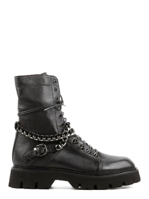 Ботинки черные кожаные | 6292811
