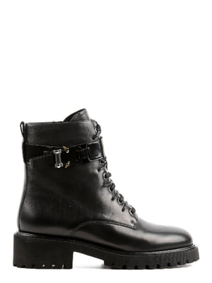 Ботинки черные кожаные | 6292812