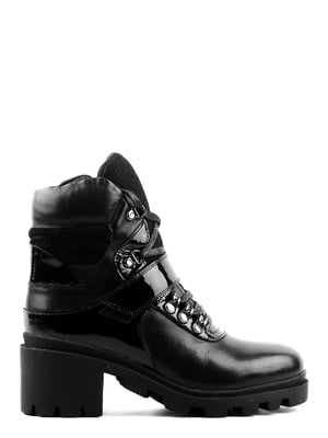 Ботинки черные кожаные | 6292928