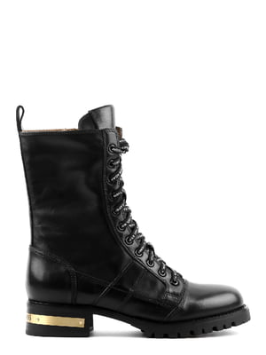Ботинки черные кожаные | 6292941