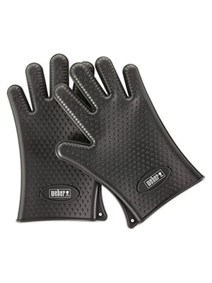 Силіконові рукавички для гриля чорні | 6294167