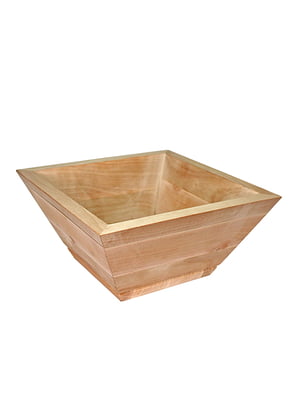 Миска деревянная квадратная mazhura 22.5*22.5 см ольха | 6295386
